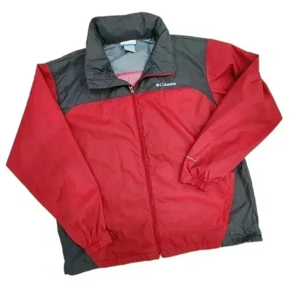 Columbia Glennaker Lake Hooded Windbreaker, Mountain Red/Graphite, Men's XL - Picture 2 of 10
